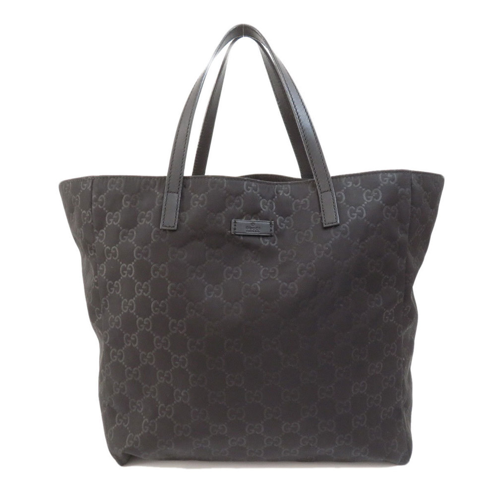 Gucci GG Tote Bag Nylon Material Black